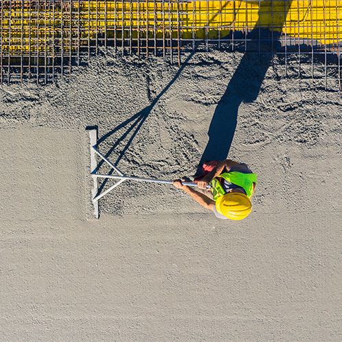 men working with concrete