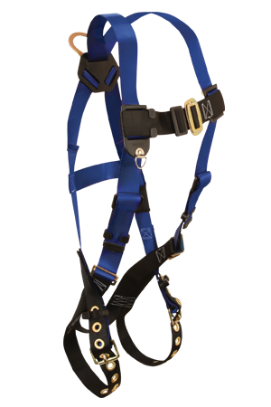 Full Harness, Back D-Ring, Pass Through Chest, Tongue Buckle Legs - XL-2X