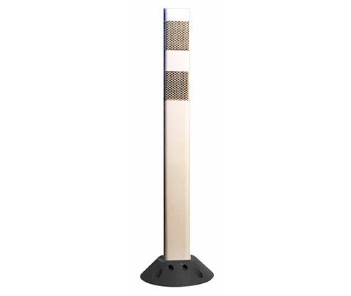 28-Inch Delineator Post with Reflective Wraps