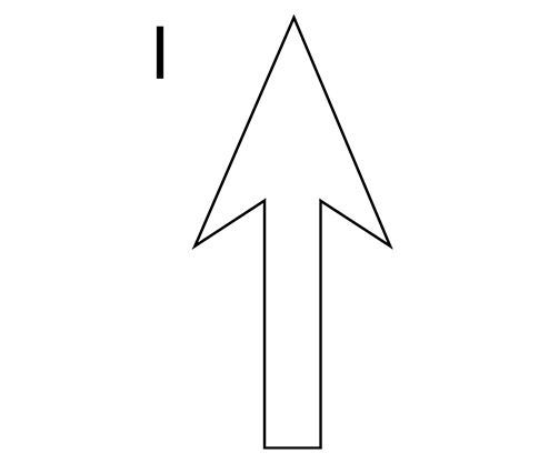 Preformed Bike Lane Straight Arrow