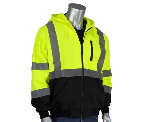 Class 3 High-Vis Hooded Safety Sweatshirt
