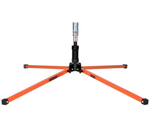 Compact Spring Sign Stand with Roll-Up Sign Bracket