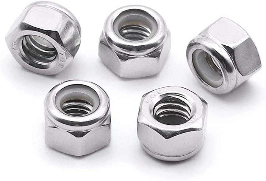 5/16"-18 Coarse Threaded Nylon Insert Lockknut