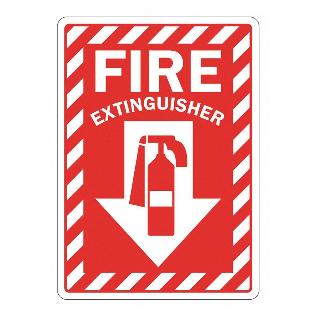 Fire Extinguisher Sign 4x12
