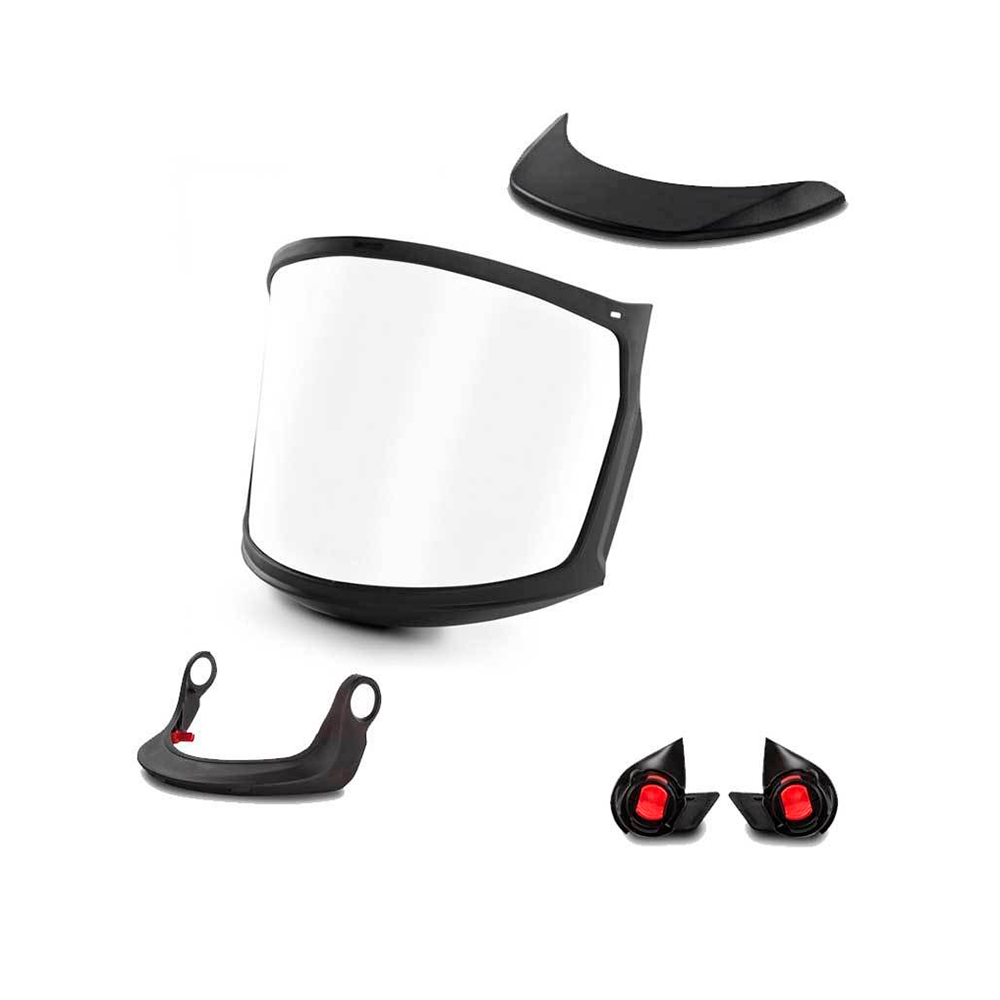Kask Zenith Full Face Kit W/ Adapters and Carrier, Clear