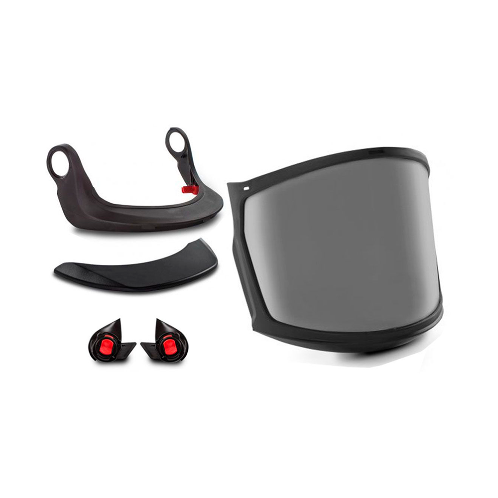 Kask Zenith Full Face Kit W/ Adapters and Carrier, Smoke