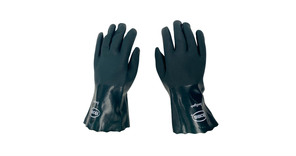 12" Full Dip PVC-Coated & Rough Finish Glove