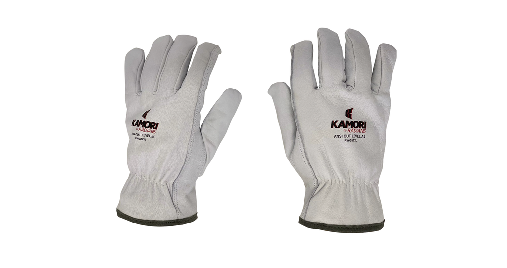 ANSI A4 Cut-Resistant Goatskin Leather Gloves Large