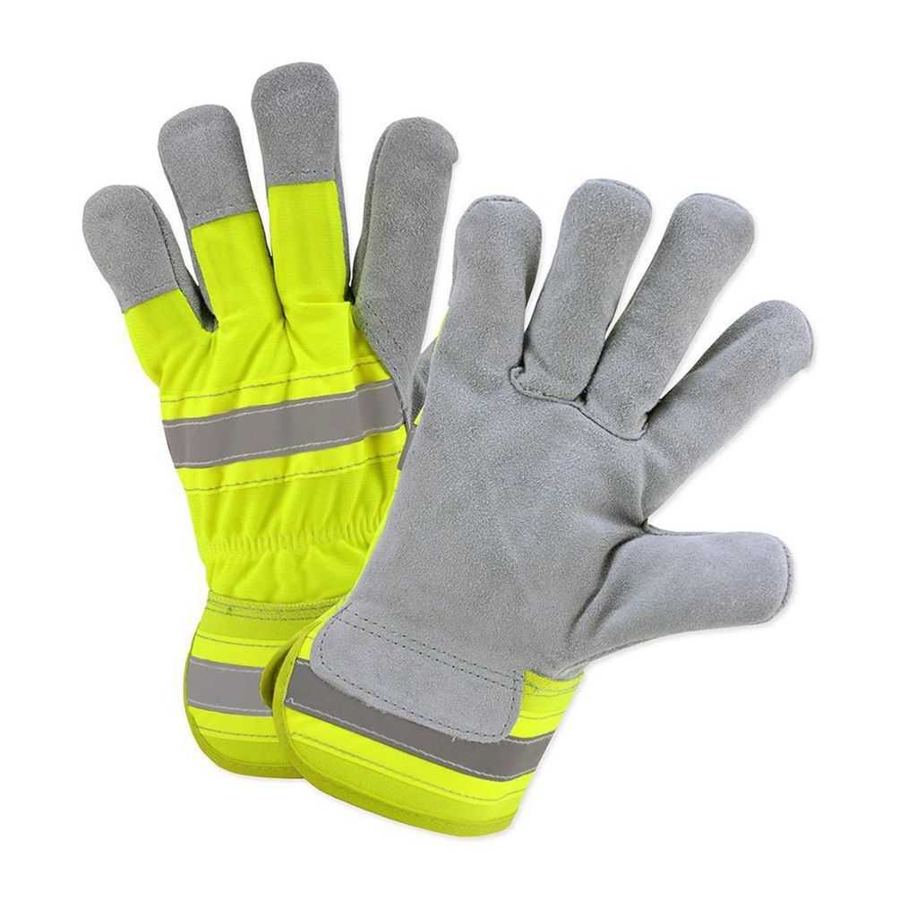 HI-Vis Lime Palm Coated Glove, XL