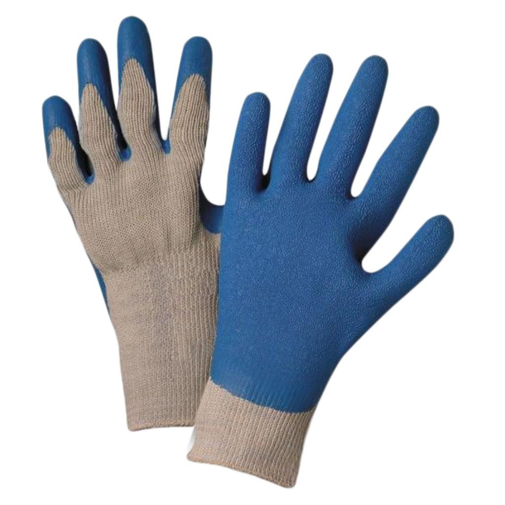 Blue Palm Coated Glove w/ Knit Wrist