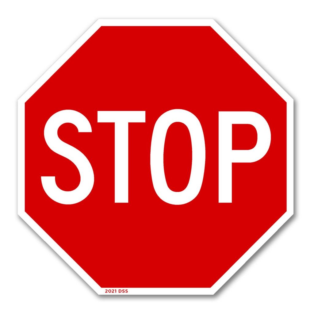 "Stop" 36" Octagon Roll-Up Sign (R1-1)