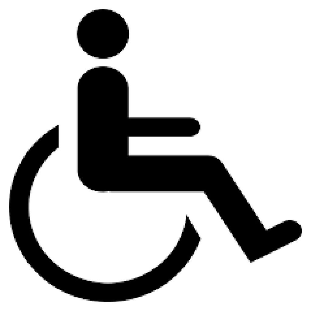 Large Handicap Sign Stencil