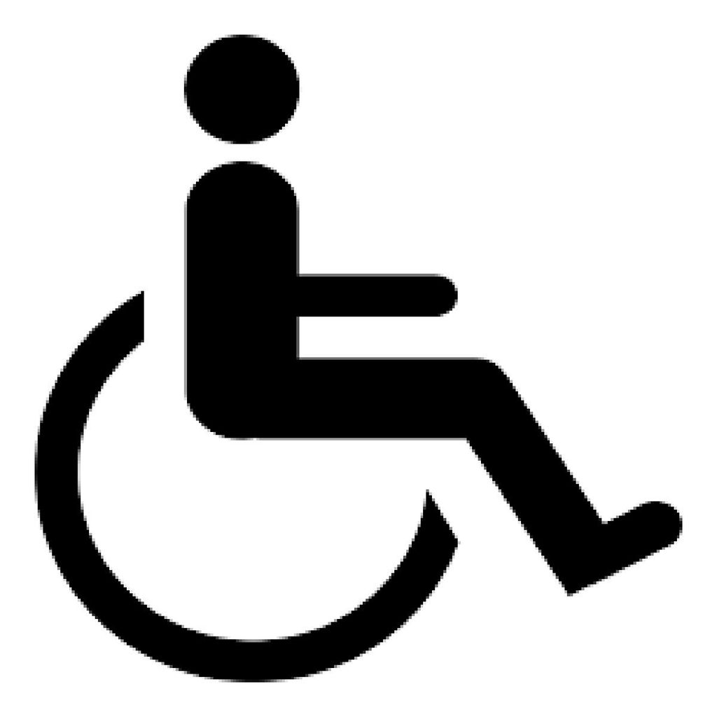 Small Handicap Sign Stencil