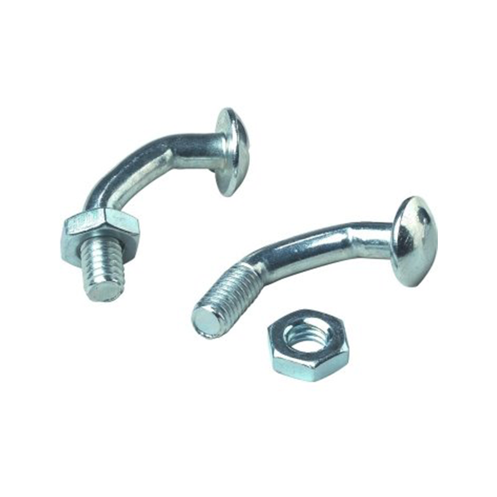 2.5" Corner Bolt w/ 5/16"-18 Hex Flange Serrated Nut