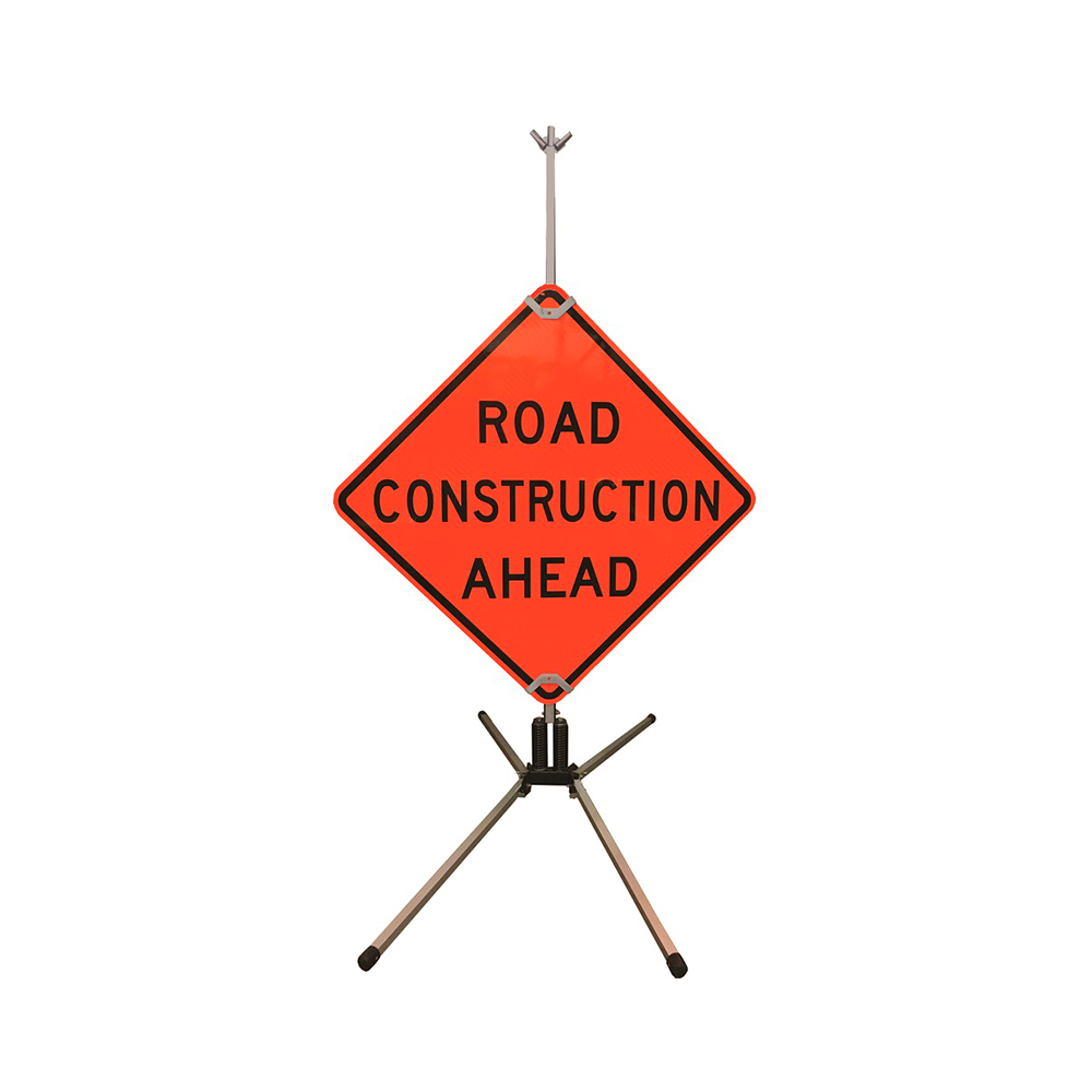 48" Dual Spring Hwy Rigid Sign Stand (SZ-412-2s)