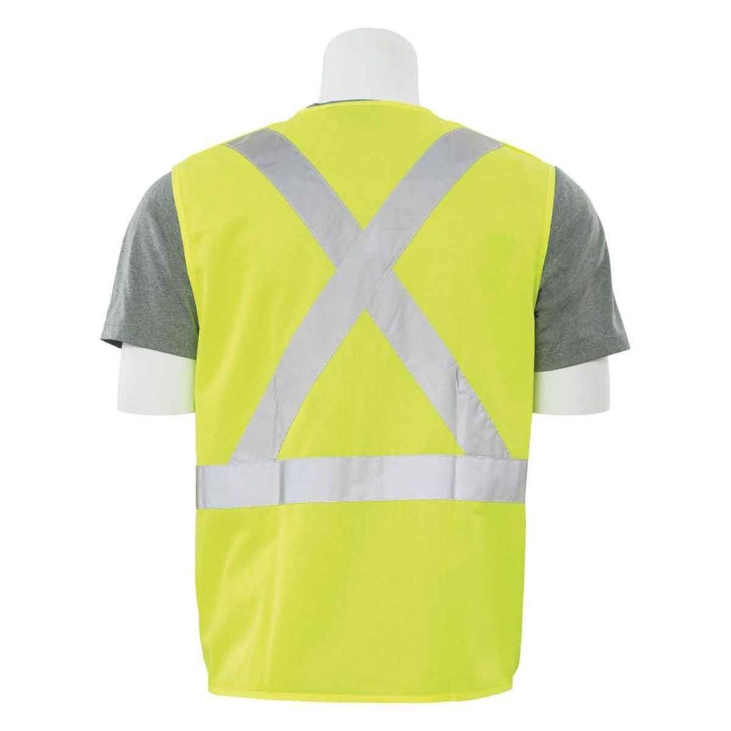 Class 2 Break-Away X-Back HI-VIZ Vest, Lime, XL