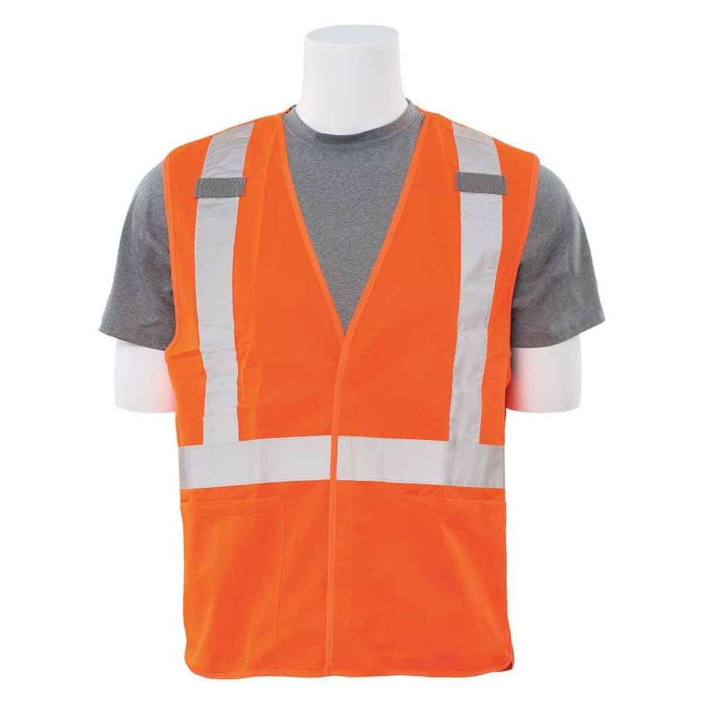Class 2 Break-Away X-Back Vest, Orange, 2XL