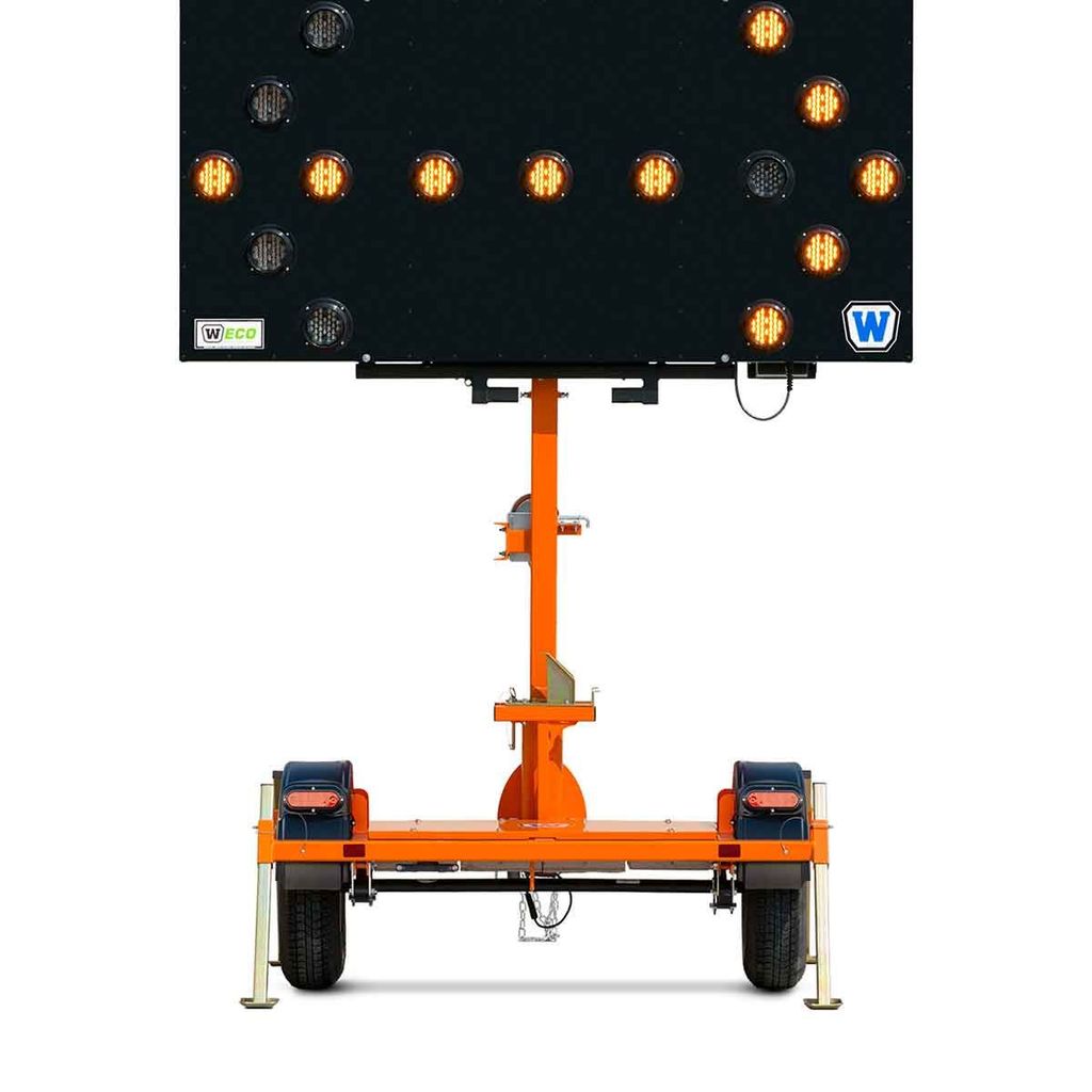 Single Mast 15 Light 50W Vertical Arrowboard