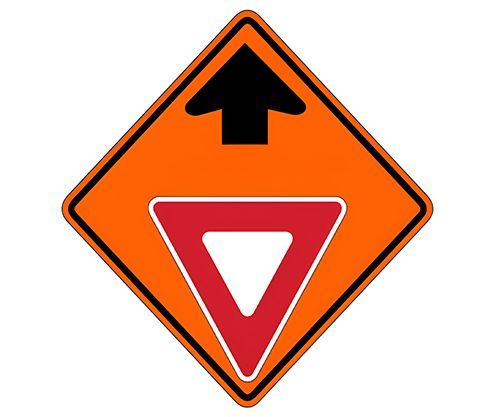 Yield Ahead 48 x 48 Roll-Up Sign