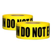 Yellow "CAUTION DO NOT ENTER" Tape 3" x 1000'