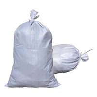 17" x 27" White Poly Sand Bag W/ Tie