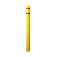4.5" x 52" Yellow W/ Red Reflective Tape Bollard Cover