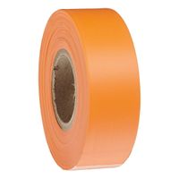 1-3/16" x 300' Plastic Flagging Tape, Orange