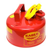 1-Gal Metal Safety Gas Can, Red