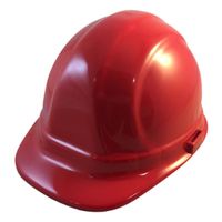 Omega II Hard Hat w/ 6 point Ratchet Suspension, Red