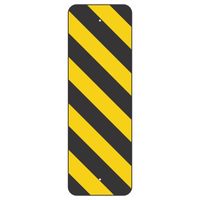 Object Marker Type III Left Sign 12x36, .100 Alum DG B/FY (OM-3L)