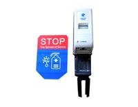 Smart Queue Sanitizer Top w/ Adapter for Stanchions