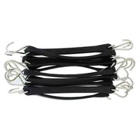 15" Rubber Strap W/ S Hooks