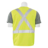 Class 2 Break-Away X-Back HI-VIZ Vest, Lime, XL