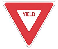 Yield 48” Triangle Roll-Up Sign