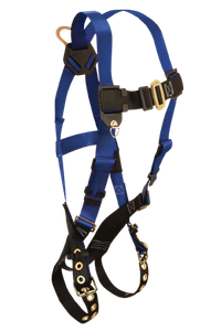 Full Harness, Back D-Ring, Pass Through Chest, Tongue Buckle Legs - XL-2X