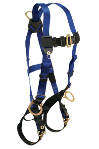Full Harness, Back & Side D-Rings, Pass Through Chest, Tongue Buckle Legs - XL-2X