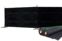 8ft x 50ft Privacy Screen - Black