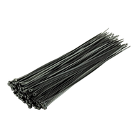 40-LB 11" HD Plastic UV Cable Fence Ties, Black, 1000/bag