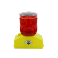 360 Degree Type D Screw Base Solar Light, Red Lens
