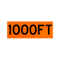 "1000 FT" Roll-Up Sign Overlay 8x30 VA / FED SPEC