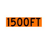 1500FT Overlay for 60x60 Roll Up Sign