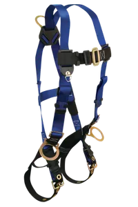 Full Harness, Back & Side D-Rings, Pass Through Chest, Tongue Buckle Legs - XL-2X