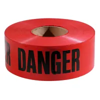 Red "PELIGRO//DANGER" Tape 3" x 1000'