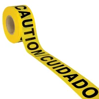 Yellow "CUIDADO//CAUTION" Tape 3" x 1000'