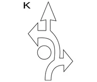 Preformed Fish-hook Roundabout Arrow