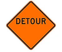 Custom Detour Traffic Sign