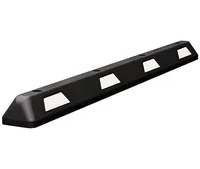 6ft Rubber Parking Block with High-Vis Tape