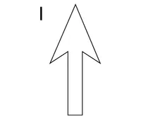 Preformed Bike Lane Straight Arrow