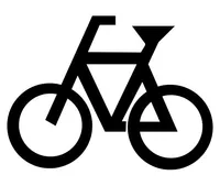 Preformed Bicycle Rider Symbol