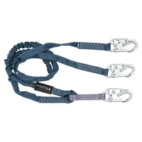 6' Lanyard, Double Leg W/ 3 Snap Hooks